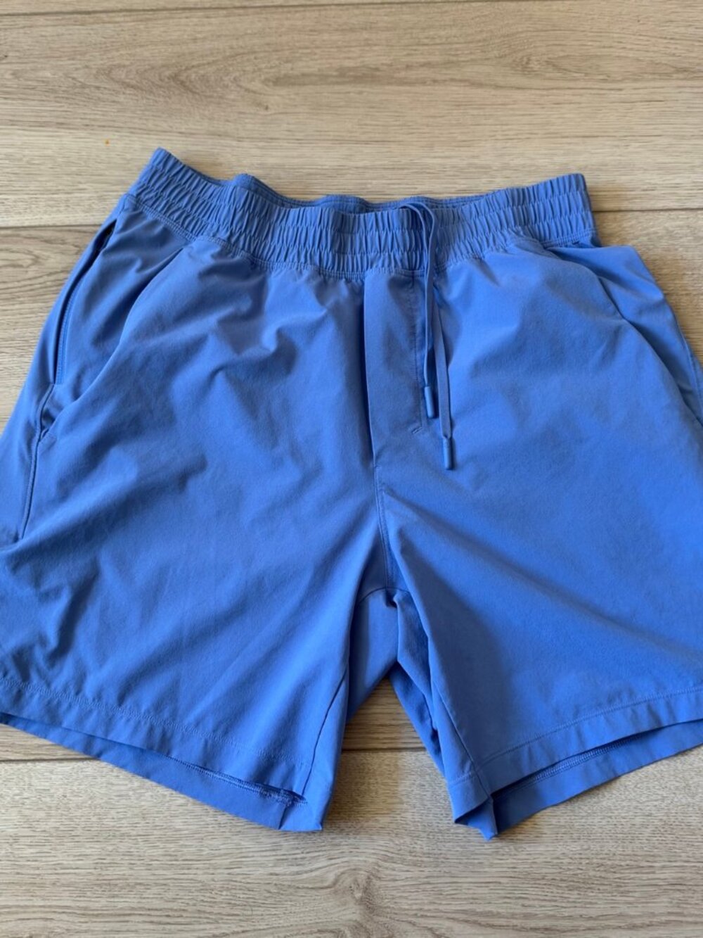 Lululemon Pace Breaker Shorts Mens M Blue 7in Inseam Drawstring Athletic Run